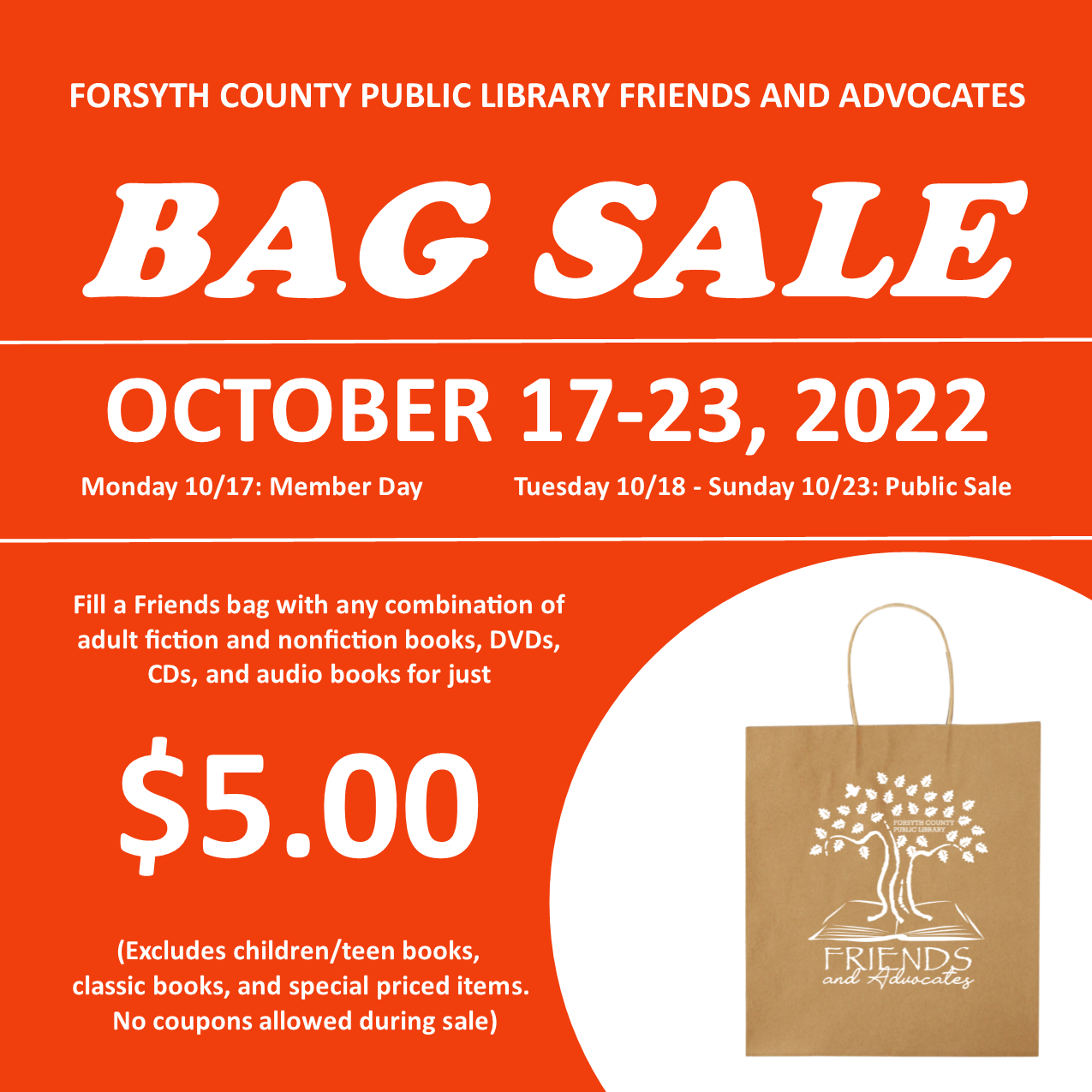 FCPL Friends and Advocates Supporter of the Forsyth County Public